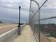 Overpass bridge with fencing in Collegeville, AR. Image credit: Volpe Center.