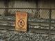 No trespassing signage alongside railroad right-of-way. Image credit: Volpe Center